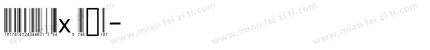 LibreBarcodeEAN13Text Regular字体转换